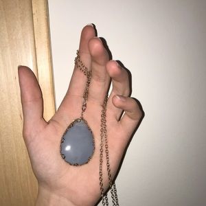 Francesca’s lavender stone drop pendant